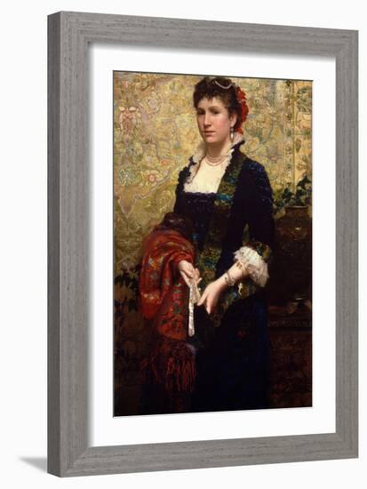 Princess Marie Lubomirska, 1881 (Oil on Canvas)-Hendrik Siemiradzki-Framed Giclee Print