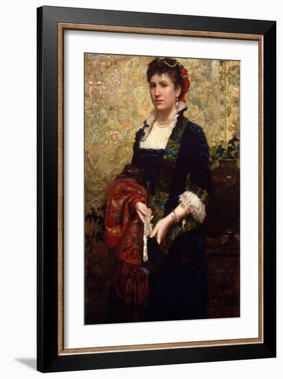 Princess Marie Lubomirska, 1881 (Oil on Canvas)-Hendrik Siemiradzki-Framed Giclee Print