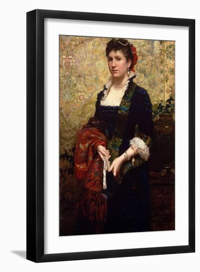 Princess Marie Lubomirska, 1881 (Oil on Canvas)-Hendrik Siemiradzki-Framed Giclee Print