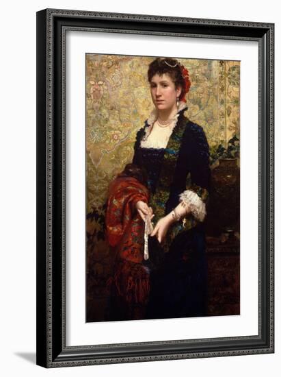 Princess Marie Lubomirska, 1881 (Oil on Canvas)-Hendrik Siemiradzki-Framed Giclee Print