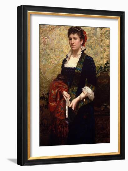 Princess Marie Lubomirska, 1881 (Oil on Canvas)-Hendrik Siemiradzki-Framed Giclee Print