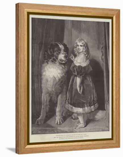 Princess Mary of Cambridge (Duchess of Teck) as a Child, in the Victorian Exhibition-Edwin Landseer-Framed Premier Image Canvas