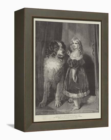 Princess Mary of Cambridge (Duchess of Teck) as a Child, in the Victorian Exhibition-Edwin Landseer-Framed Premier Image Canvas