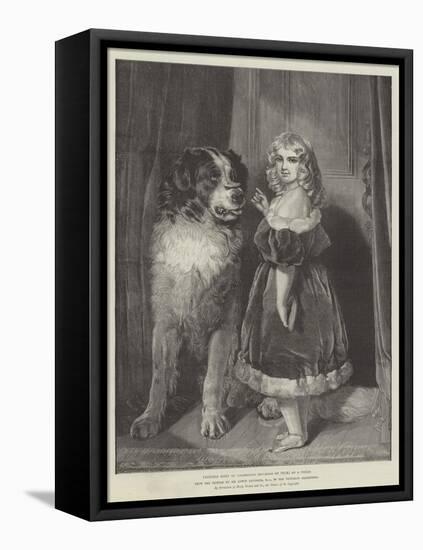 Princess Mary of Cambridge (Duchess of Teck) as a Child, in the Victorian Exhibition-Edwin Landseer-Framed Premier Image Canvas