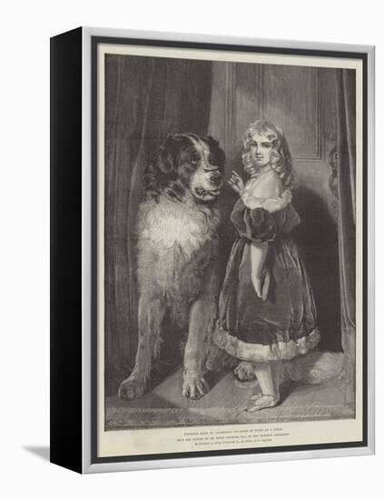 Princess Mary of Cambridge (Duchess of Teck) as a Child, in the Victorian Exhibition-Edwin Landseer-Framed Premier Image Canvas