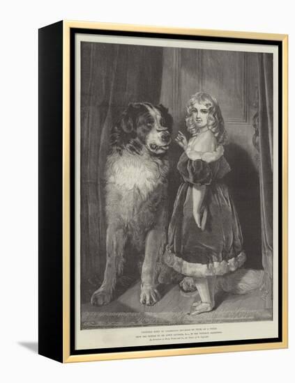Princess Mary of Cambridge (Duchess of Teck) as a Child, in the Victorian Exhibition-Edwin Landseer-Framed Premier Image Canvas