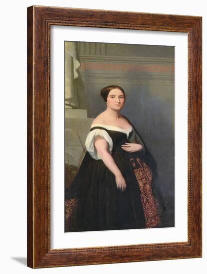 Princess Mathilde (1820-1904) (Oil on Canvas)-Ary Scheffer-Framed Giclee Print