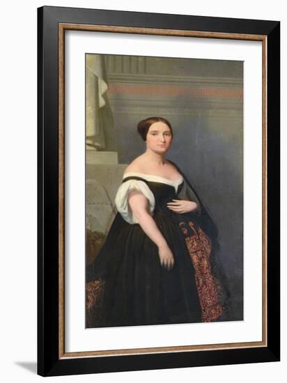 Princess Mathilde (1820-1904) (Oil on Canvas)-Ary Scheffer-Framed Giclee Print