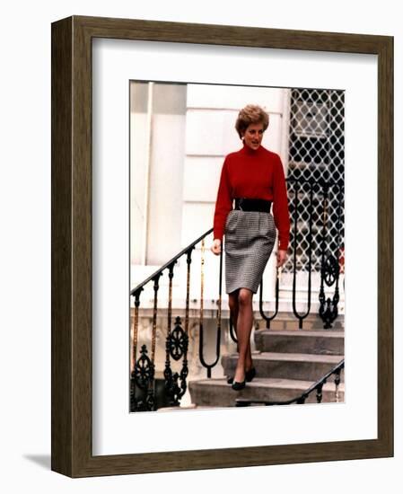 Princess of Wales January 1990-null-Framed Photographic Print