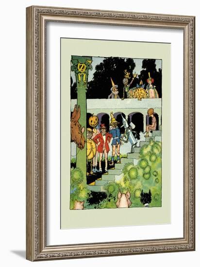 Princess Ozma's Court-John R. Neill-Framed Art Print