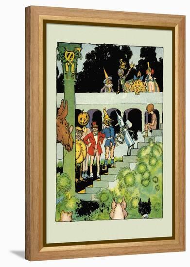 Princess Ozma's Court-John R. Neill-Framed Stretched Canvas