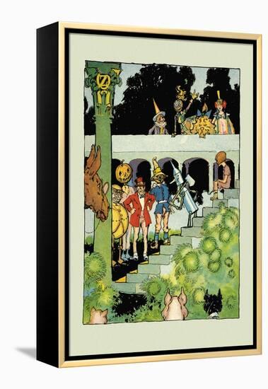 Princess Ozma's Court-John R. Neill-Framed Stretched Canvas