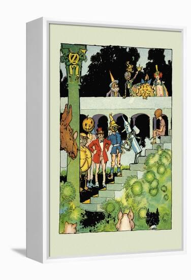 Princess Ozma's Court-John R. Neill-Framed Stretched Canvas