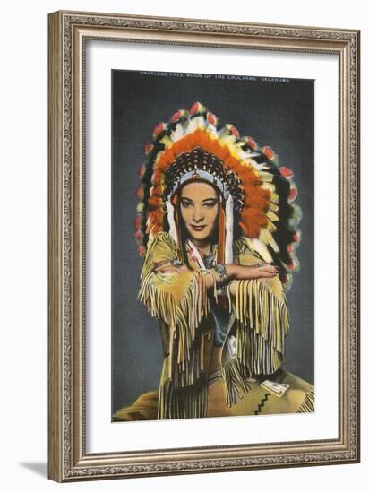 Princess Pale Moon, Choctaw Indian-null-Framed Art Print