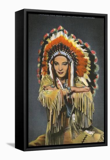 Princess Pale Moon, Choctaw Indian-null-Framed Stretched Canvas