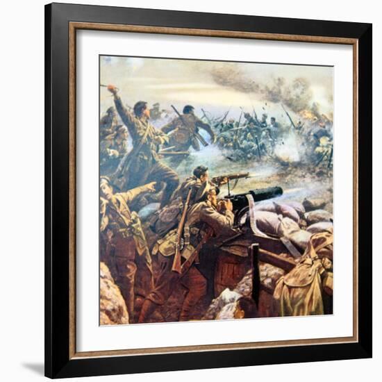 Princess Patricia's Canadian Light Infantry Repel a German Attack at St. Floi, Near Ypres-William Barnes Wollen-Framed Giclee Print