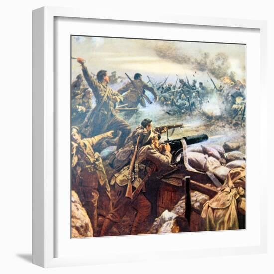 Princess Patricia's Canadian Light Infantry Repel a German Attack at St. Floi, Near Ypres-William Barnes Wollen-Framed Giclee Print