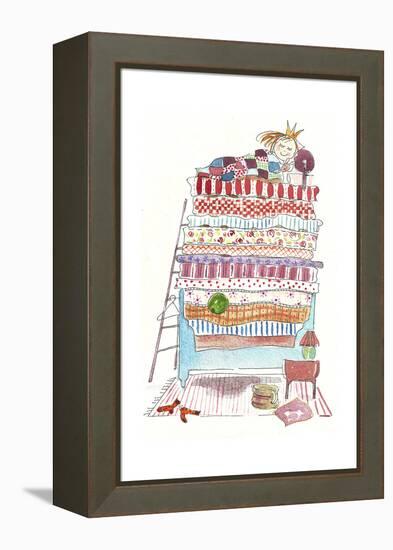 Princess Pea-Effie Zafiropoulou-Framed Premier Image Canvas