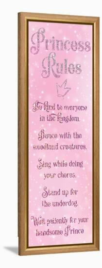 Princess Rules 3 set-Melody Hogan-Framed Stretched Canvas