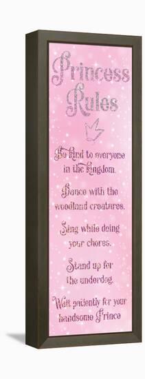 Princess Rules 3 set-Melody Hogan-Framed Stretched Canvas