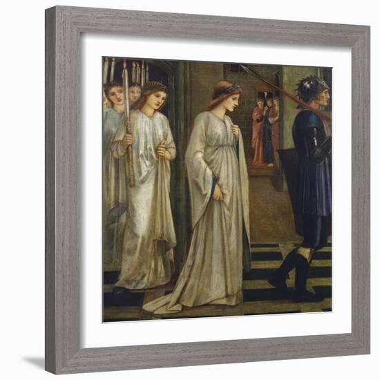 Princess Sabra Led to the Dragon-Edward Burne-Jones-Framed Giclee Print