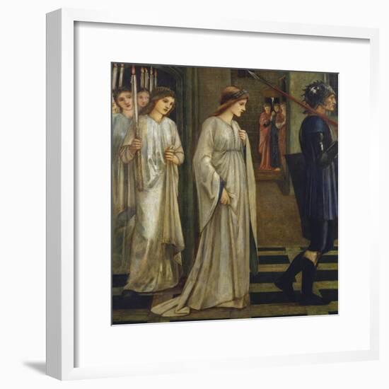 Princess Sabra Led to the Dragon-Edward Burne-Jones-Framed Giclee Print