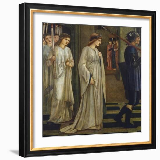 Princess Sabra Led to the Dragon-Edward Burne-Jones-Framed Giclee Print