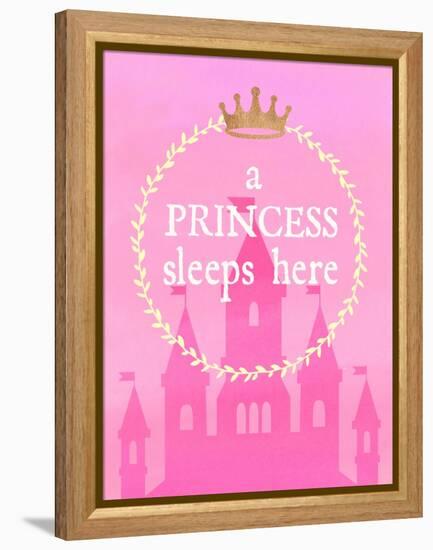 Princess Sleeps-Bella Dos Santos-Framed Stretched Canvas