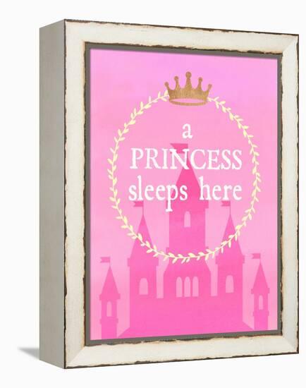 Princess Sleeps-Bella Dos Santos-Framed Stretched Canvas