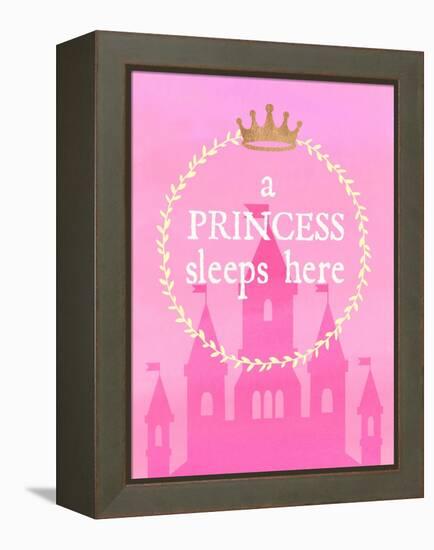 Princess Sleeps-Bella Dos Santos-Framed Stretched Canvas