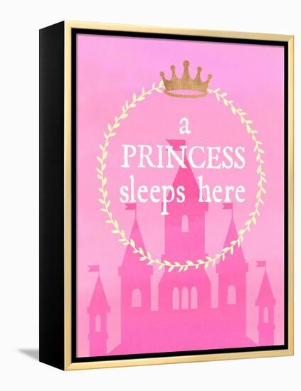 Princess Sleeps-Bella Dos Santos-Framed Stretched Canvas