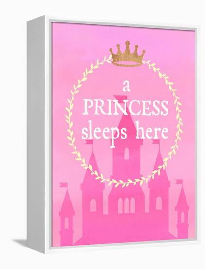 Princess Sleeps-Bella Dos Santos-Framed Stretched Canvas