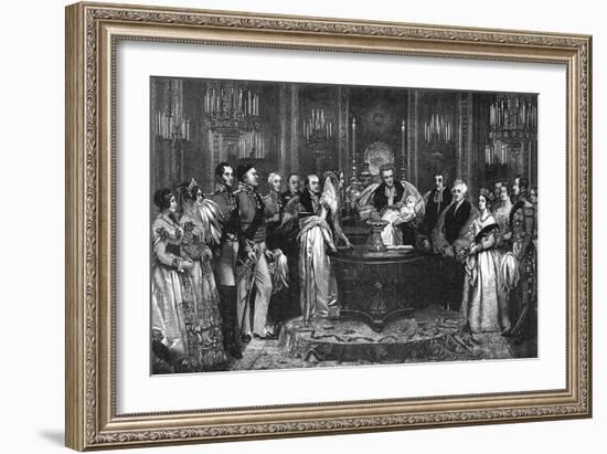 Princess Vicky Christened, 1841-null-Framed Art Print