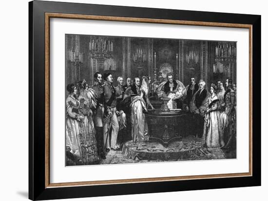 Princess Vicky Christened, 1841-null-Framed Art Print