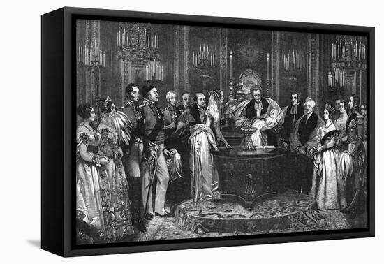 Princess Vicky Christened, 1841-null-Framed Stretched Canvas