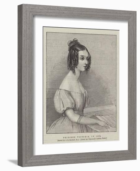 Princess Victoria, in 1834-John Rogers Herbert-Framed Giclee Print