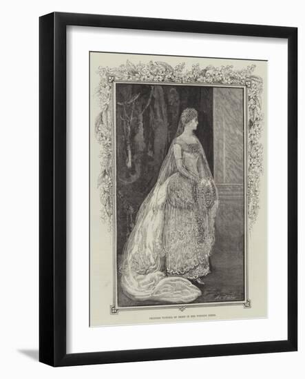 Princess Victoria of Hesse in Her Wedding Dress-Henry Stephen Ludlow-Framed Giclee Print