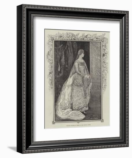 Princess Victoria of Hesse in Her Wedding Dress-Henry Stephen Ludlow-Framed Giclee Print