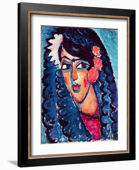 Princess with White Flower, 1913-Alexej Von Jawlensky-Framed Giclee Print