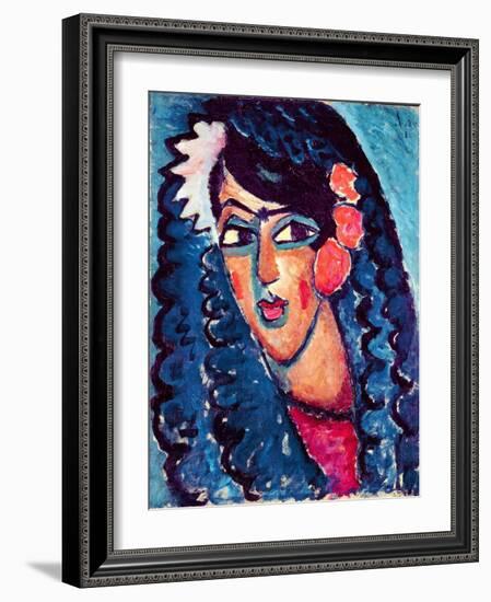 Princess with White Flower, 1913-Alexej Von Jawlensky-Framed Giclee Print