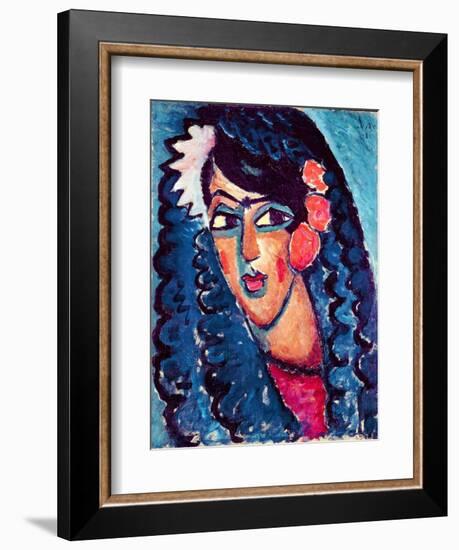 Princess with White Flower, 1913-Alexej Von Jawlensky-Framed Giclee Print