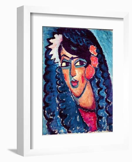 Princess with White Flower, 1913-Alexej Von Jawlensky-Framed Giclee Print