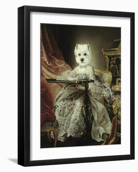 Princesse Brodeuse-Thierry Poncelet-Framed Premium Giclee Print