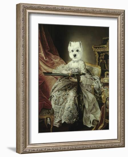 Princesse Brodeuse-Thierry Poncelet-Framed Premium Giclee Print