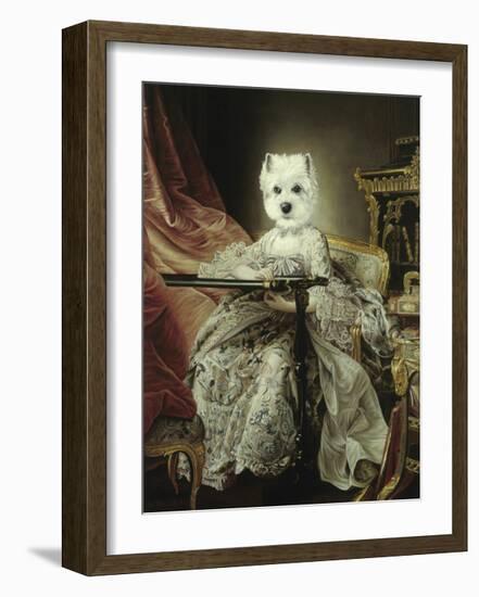 Princesse Brodeuse-Thierry Poncelet-Framed Premium Giclee Print