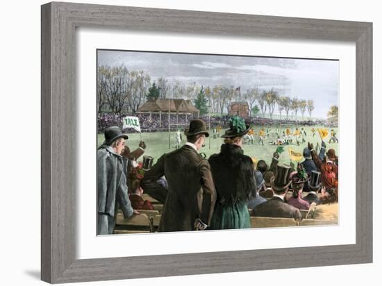 Princeton-Yale Football Match, 1889-null-Framed Giclee Print