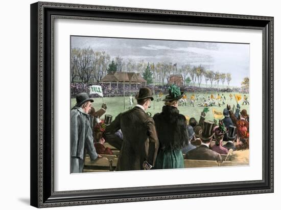 Princeton-Yale Football Match, 1889-null-Framed Giclee Print