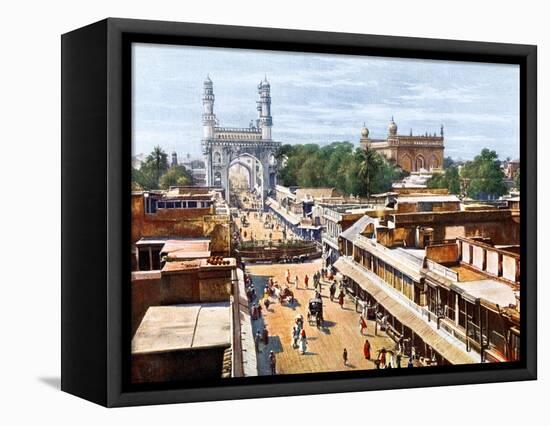 Principal Entrance Street, Hyderabad, India, Early 20th Century-null-Framed Premier Image Canvas