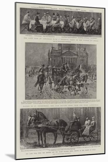 Principal Events in the Life of the Late Czar-null-Mounted Giclee Print