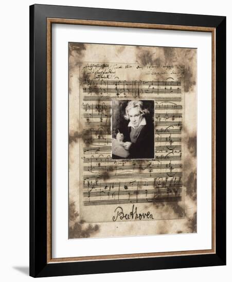 Principles of Music-Beethoven-Susan Hartenhoff-Framed Giclee Print